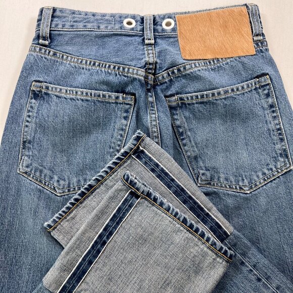 Rag & Bone Trompe L'Oeil Selvedge Cuff Grommet Jeans Size 24 - Picture 14 of 15